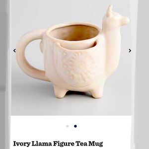 World Market Ivory Llama Tea Mug